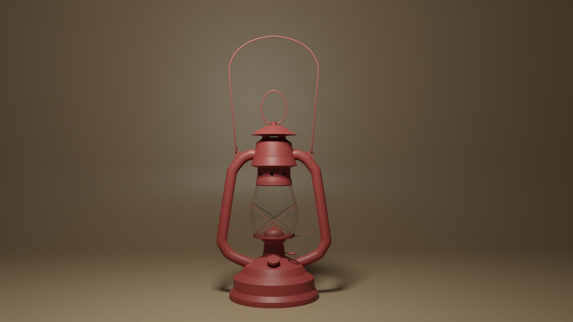 Cartoon Retro Kerosene Lamp 3D model_22