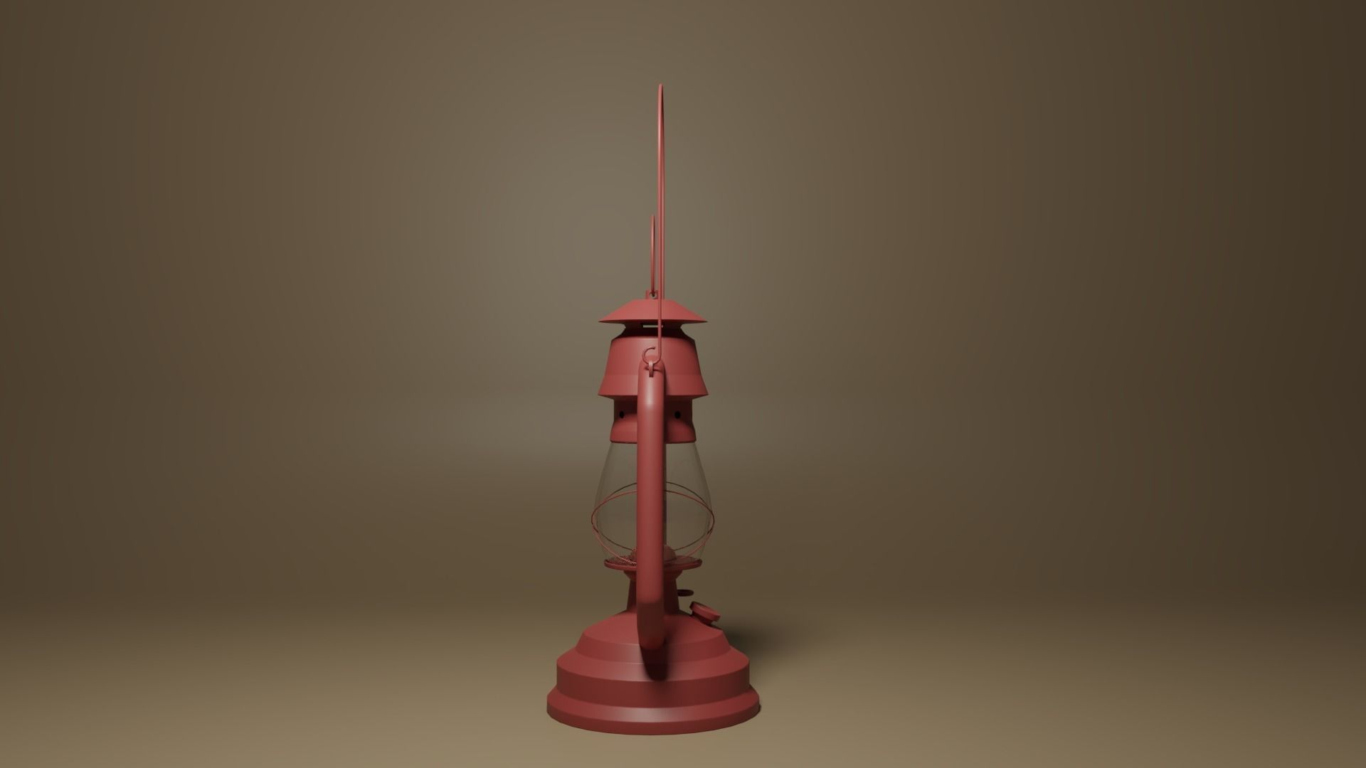 Cartoon Retro Kerosene Lamp 3D model_25