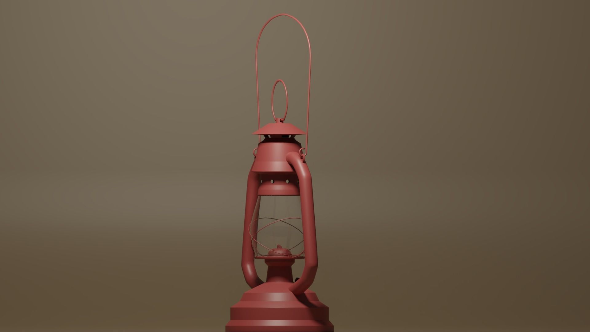 Cartoon Retro Kerosene Lamp 3D model_14