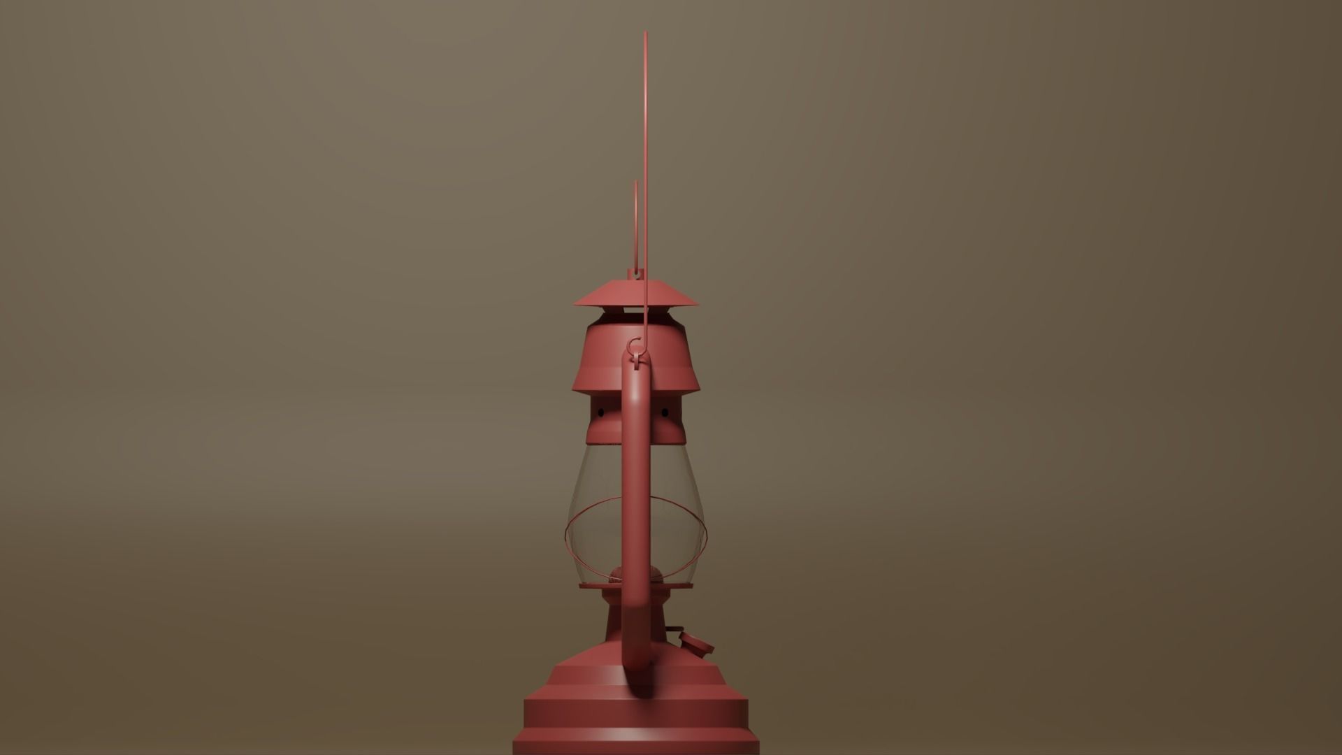 Cartoon Retro Kerosene Lamp 3D model_13