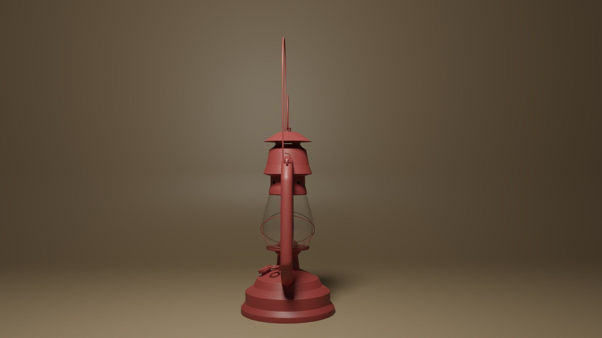 Cartoon Retro Kerosene Lamp 3D model_31