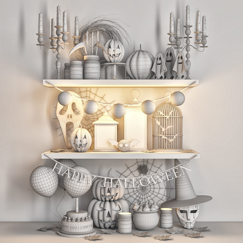 decorative set 34 3D model_3