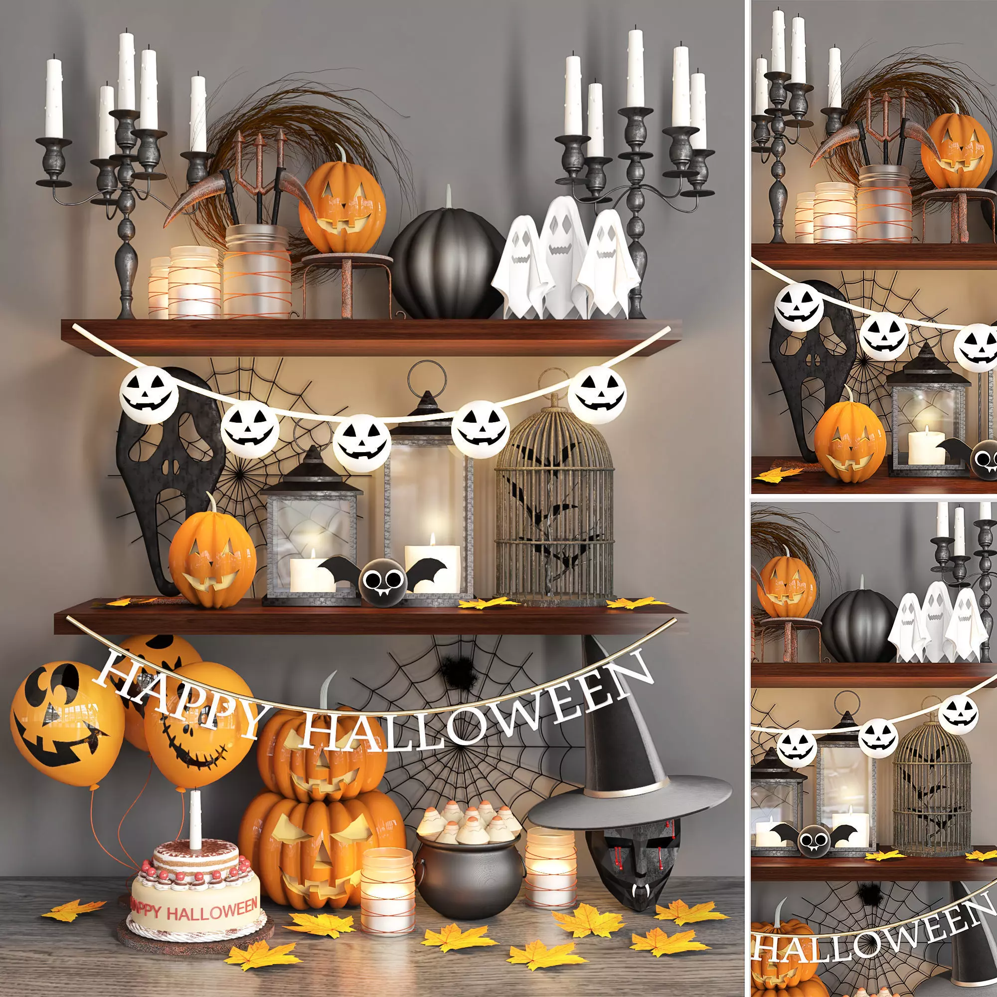 decorative set 34 3D model_0