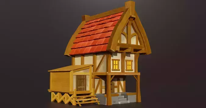 Stylized medieval house