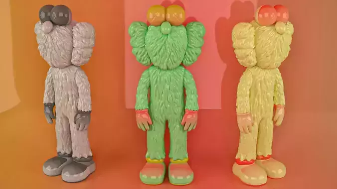 KAWS Sesame Street 3D print model