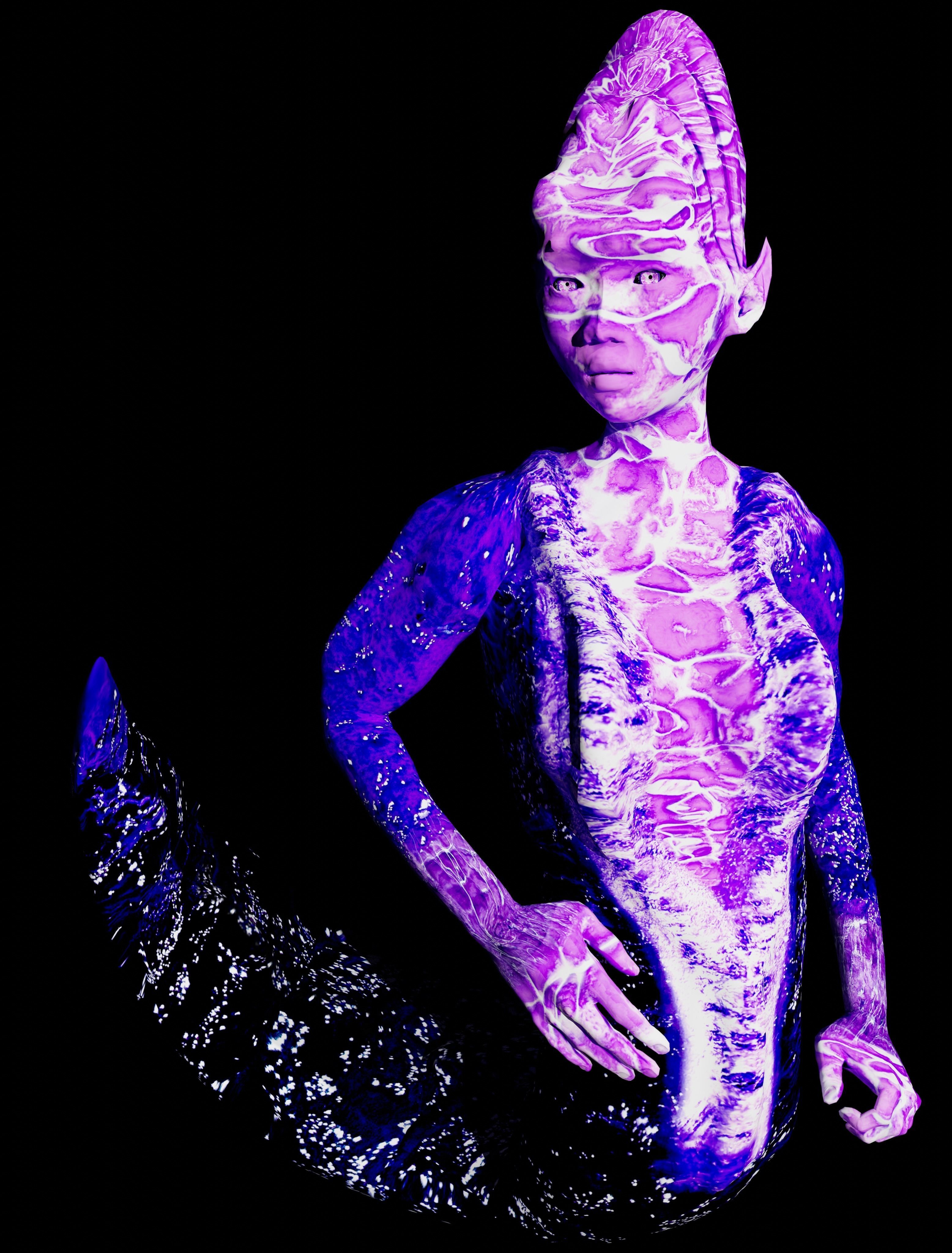 Water Ghost - Sea Low-poly 3D model_3