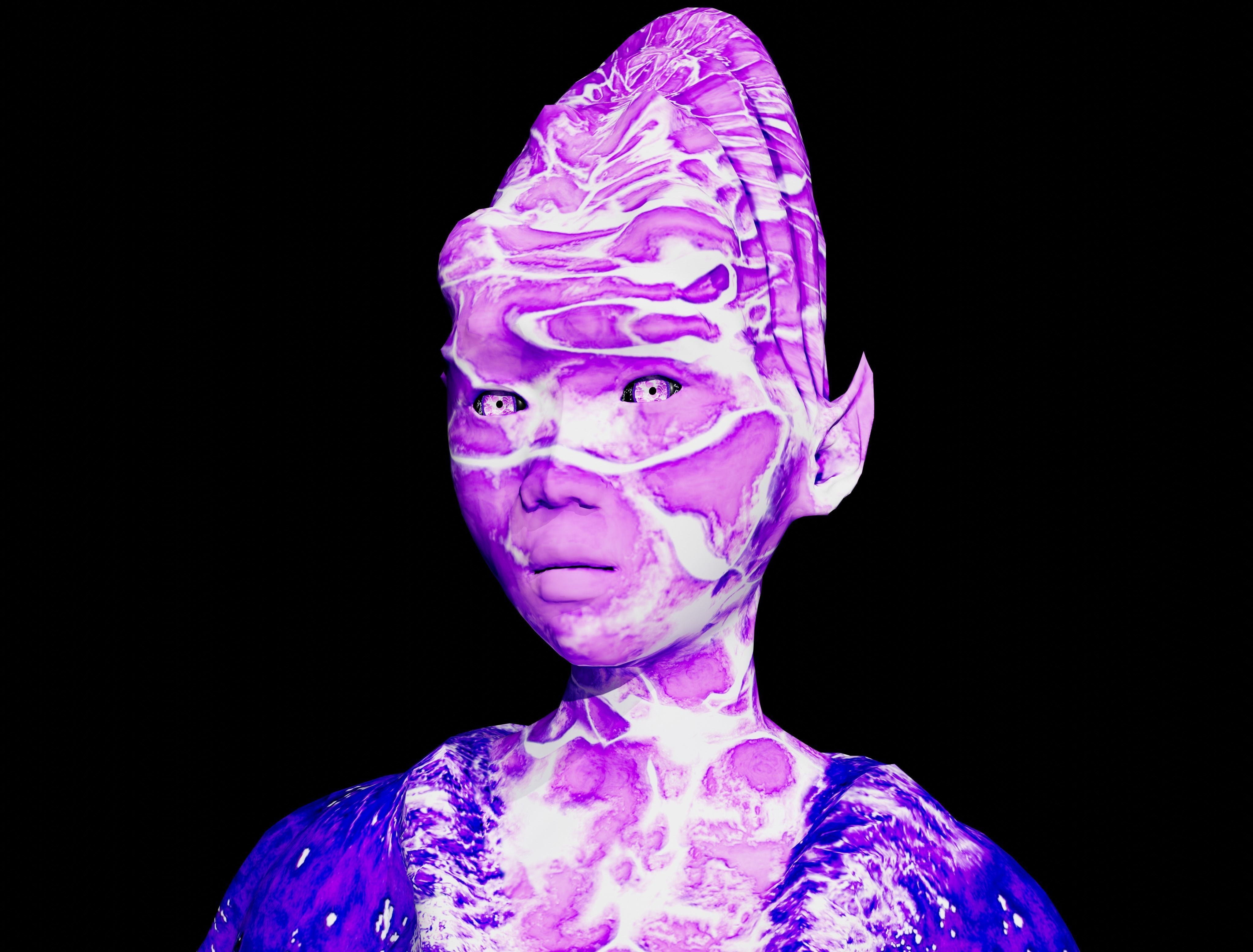 Water Ghost - Sea Low-poly 3D model_4