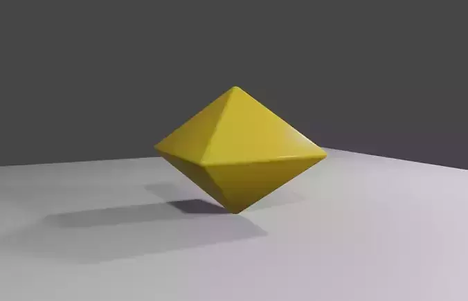 Dice 8 Sides Blank - Printable - Dado 8 Lados 3D print model