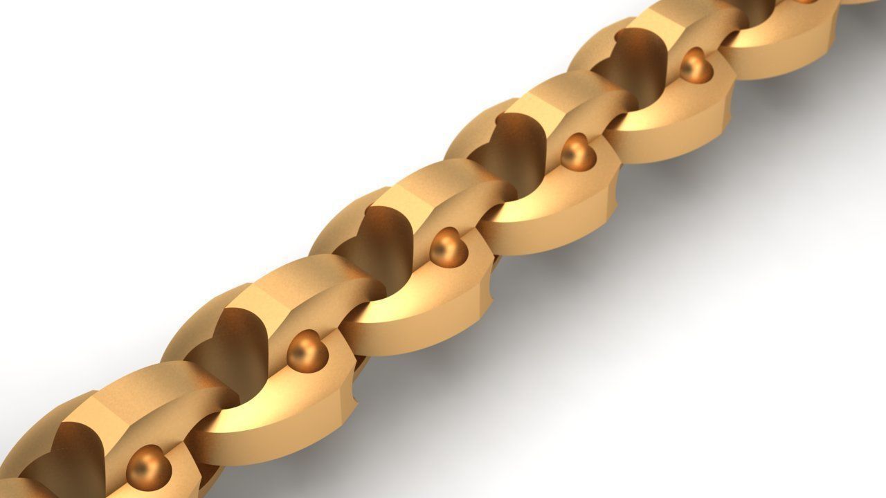 Eslabon para cadenas chain link E2016-64 3D print model_2