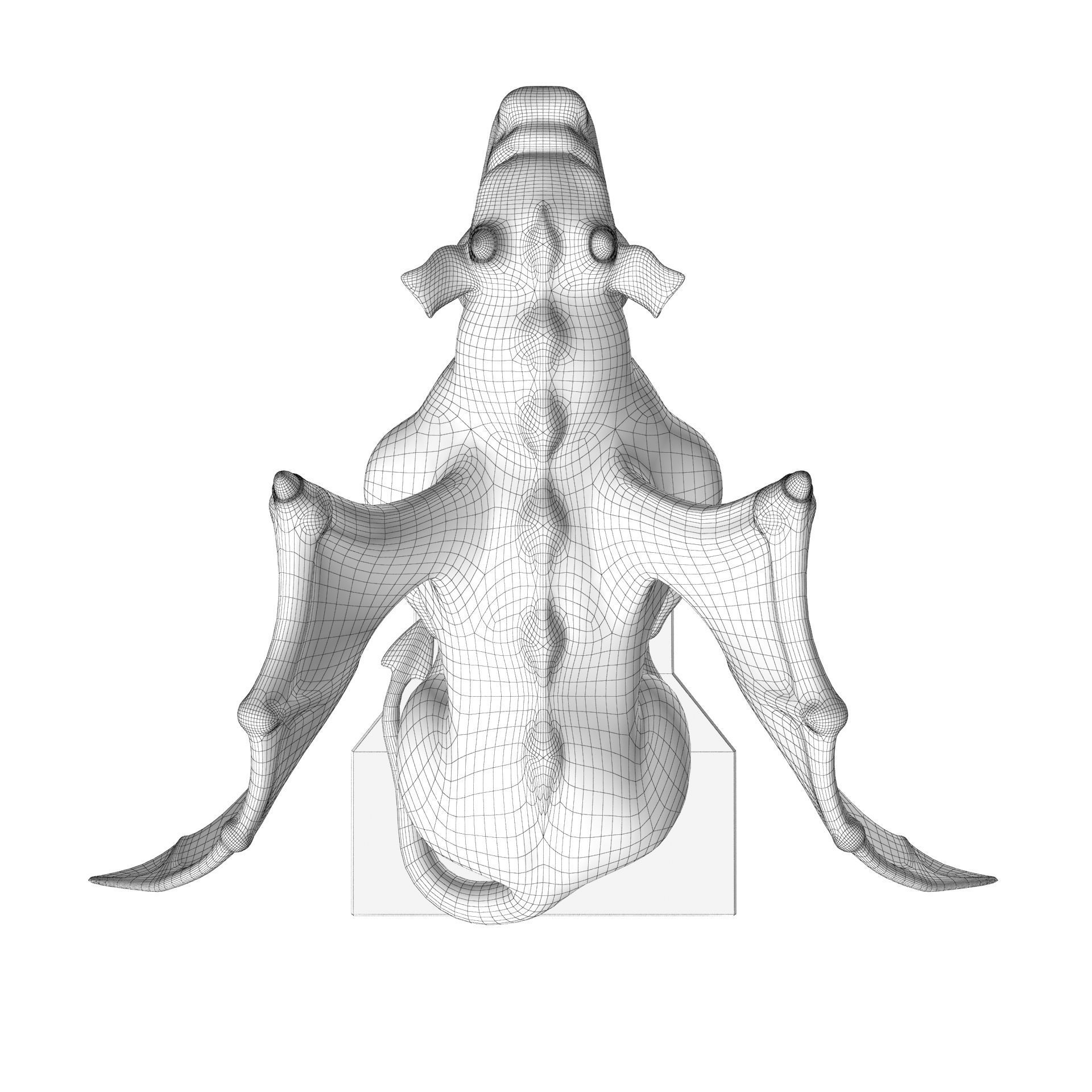 Gargoyle Gothic Statue 3D model_27