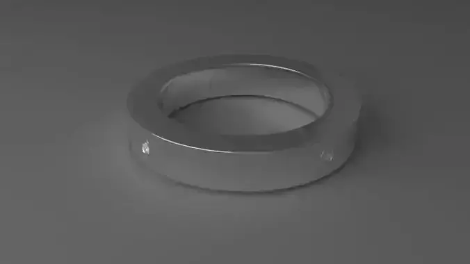 Platinum ring with diamonds
