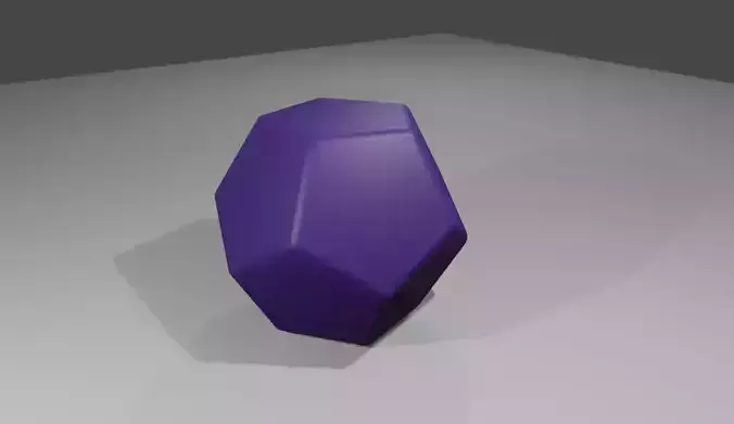 Dice 12 Sides Blank - Printable - Dado 12 Lados 3D print model
