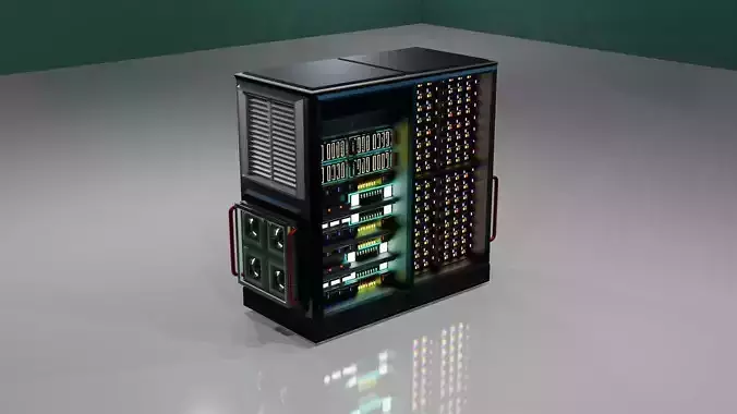 server computer 3D model