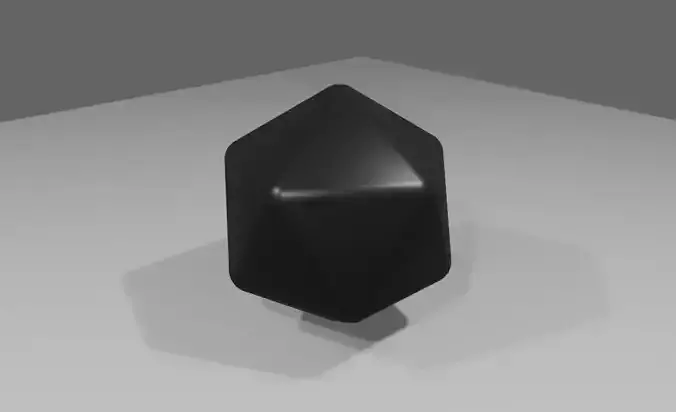 Dice 20 Sides Blank - Printable - Dado 20 Lados 3D print model