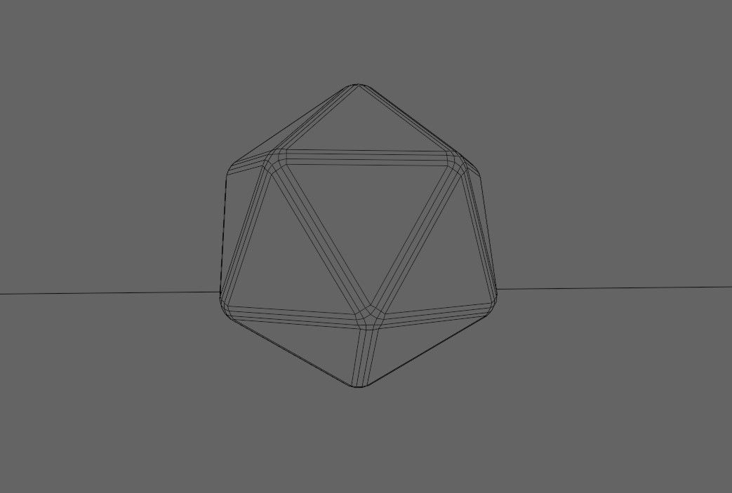 Dice 20 Sides Blank - Printable - Dado 20 Lados 3D print model_8