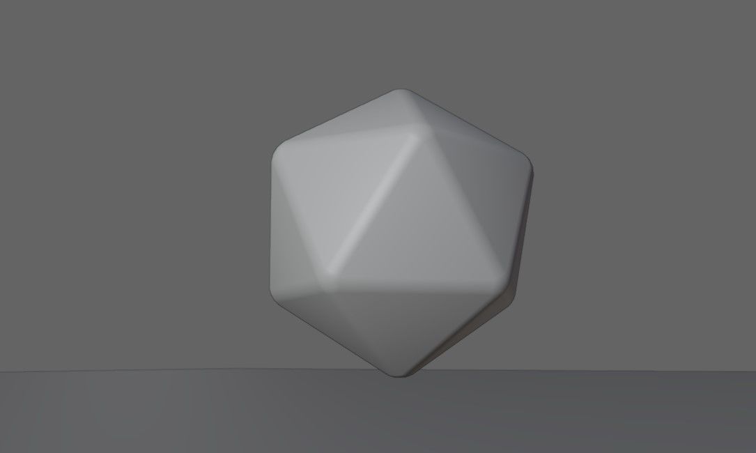 Dice 20 Sides Blank - Printable - Dado 20 Lados 3D print model_6
