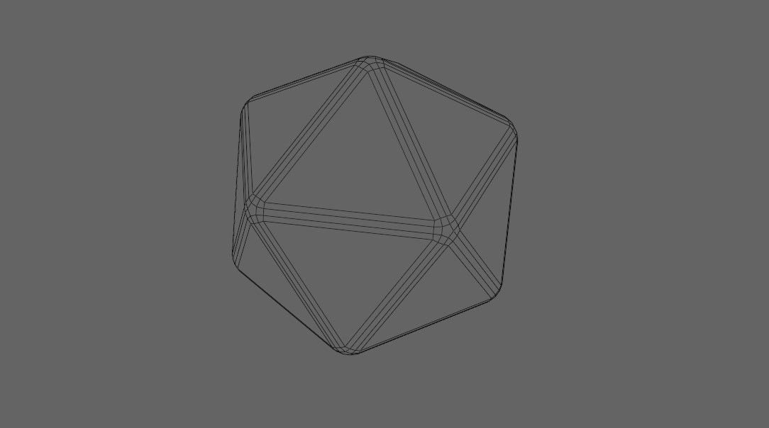Dice 20 Sides Blank - Printable - Dado 20 Lados 3D print model_7