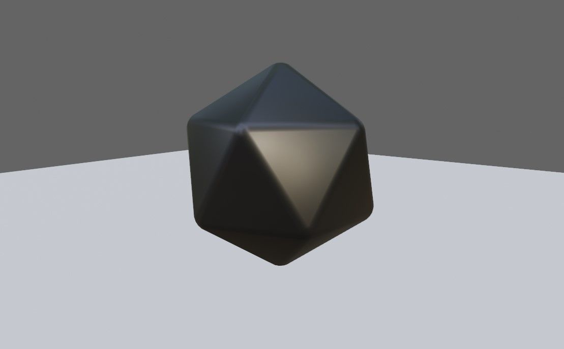 Dice 20 Sides Blank - Printable - Dado 20 Lados 3D print model_2