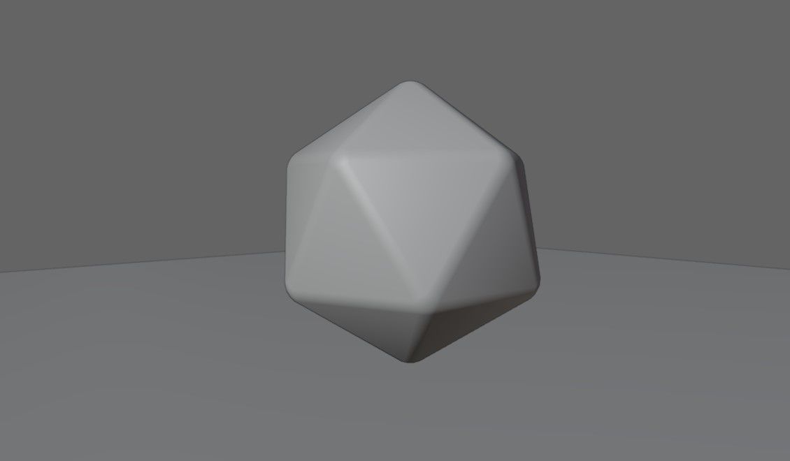 Dice 20 Sides Blank - Printable - Dado 20 Lados 3D print model_4