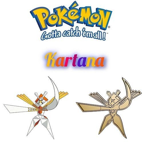 Amazing Pokemon Kartana Cookie Cutter Stamp Cake Decorating  3D model