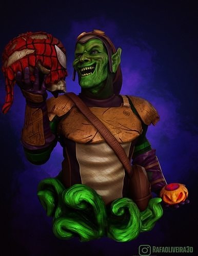 Green Goblin Bust 3D print model