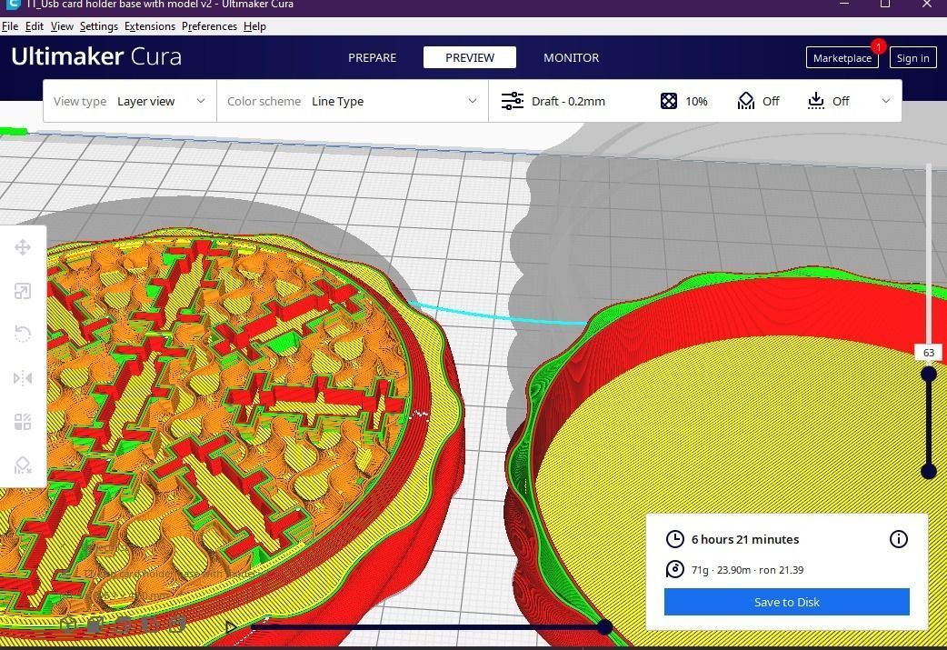 Usb and SD card holder  3D print model_16
