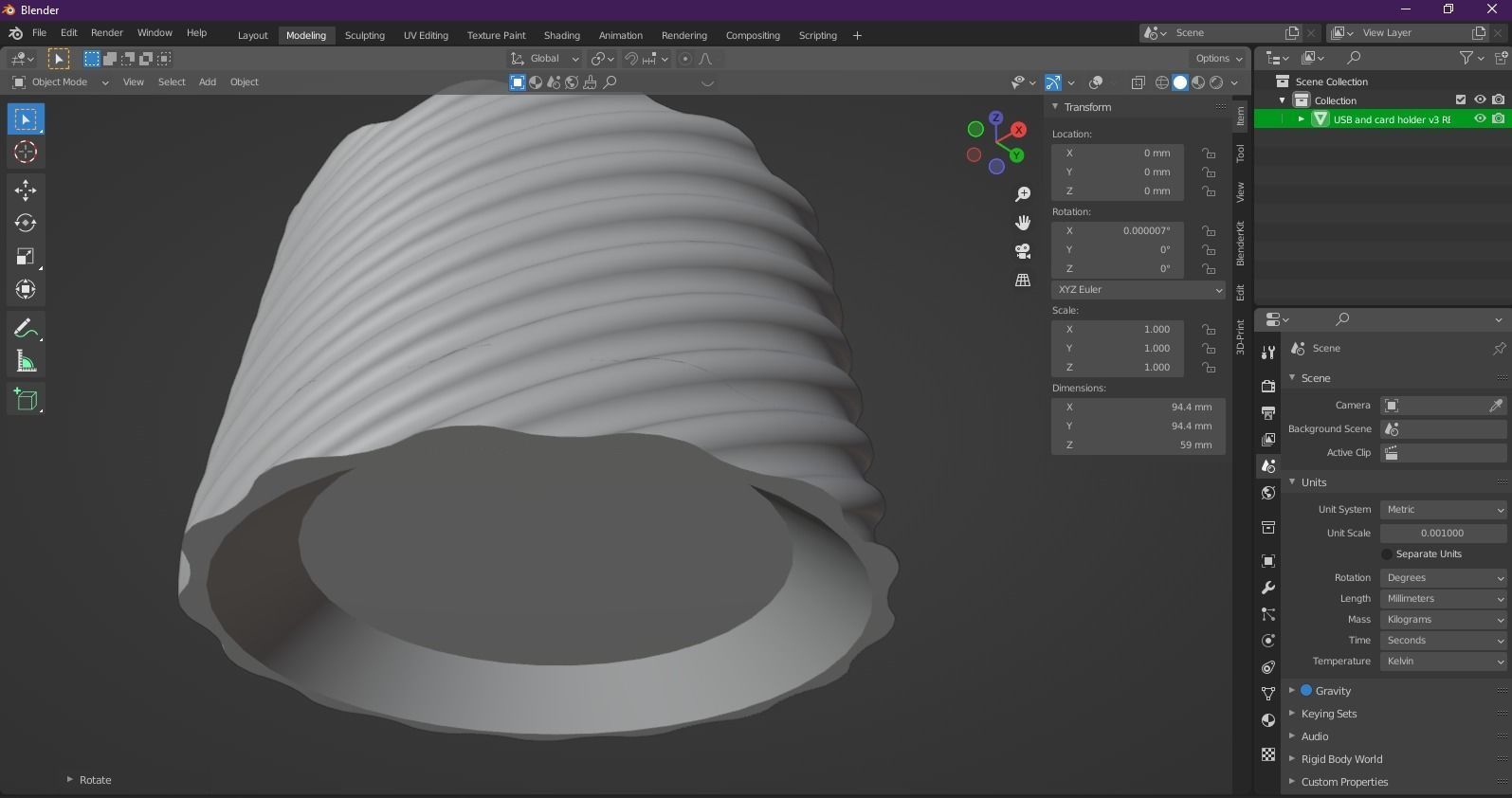 Usb and SD card holder  3D print model_21