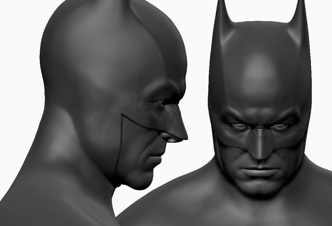 Batman Bust 3D print model_11
