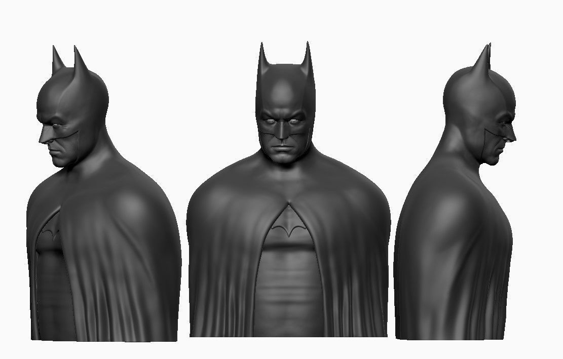 Batman Bust 3D print model_4