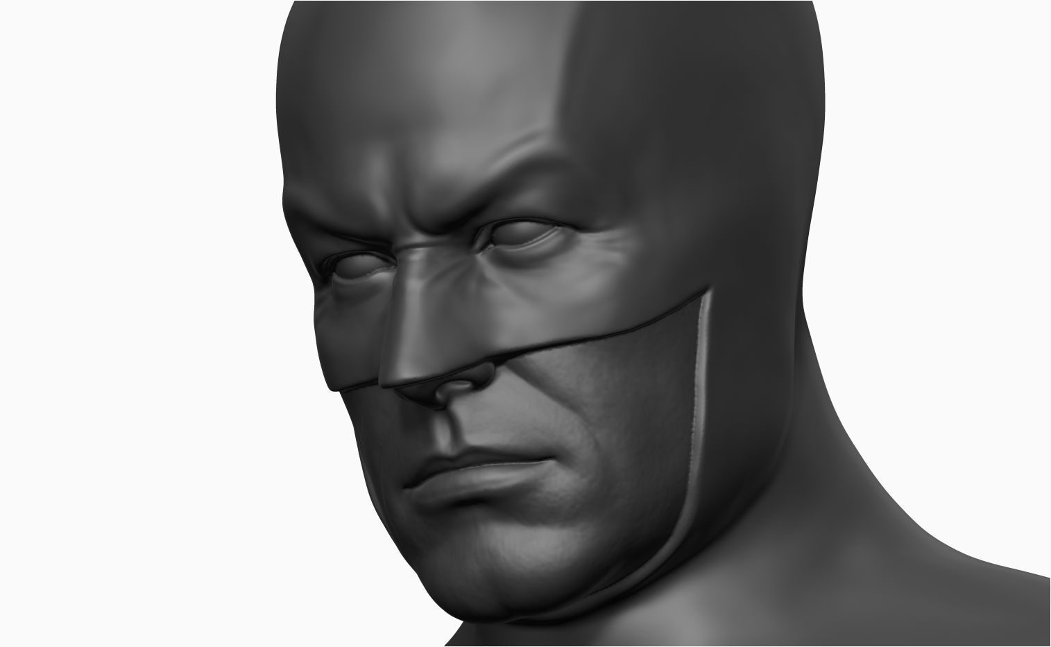 Batman Bust 3D print model_8
