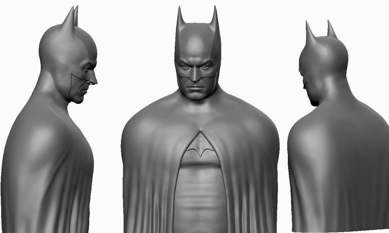 Batman Bust 3D print model_3