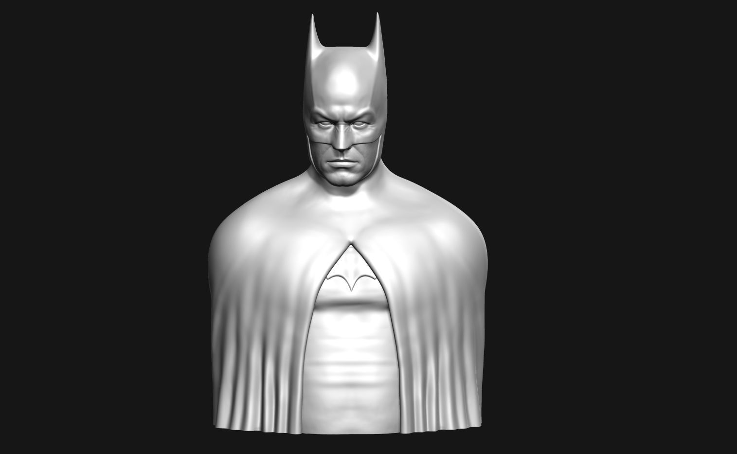 Batman Bust 3D print model_2