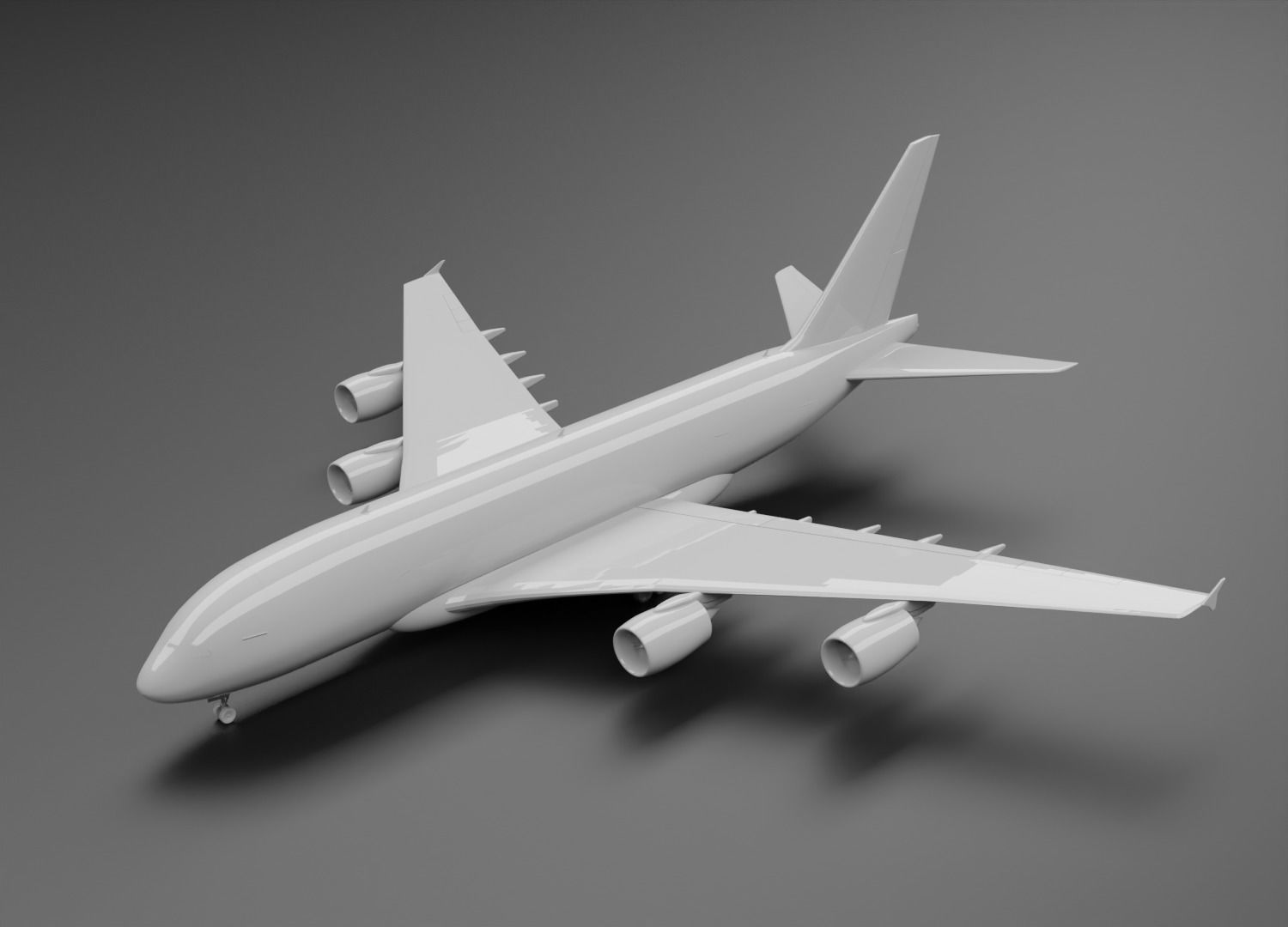 Airbus A380-800 with Lufthansa Livery 3D model 3D model_7