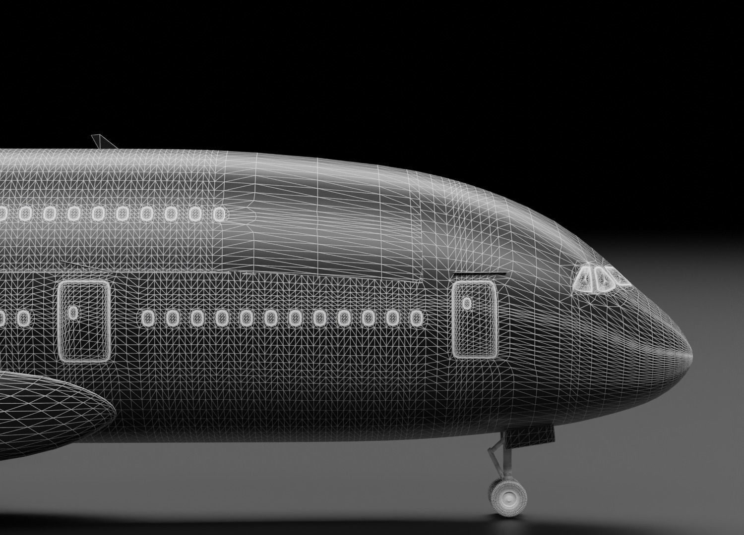 Airbus A380-800 with Lufthansa Livery 3D model 3D model_9