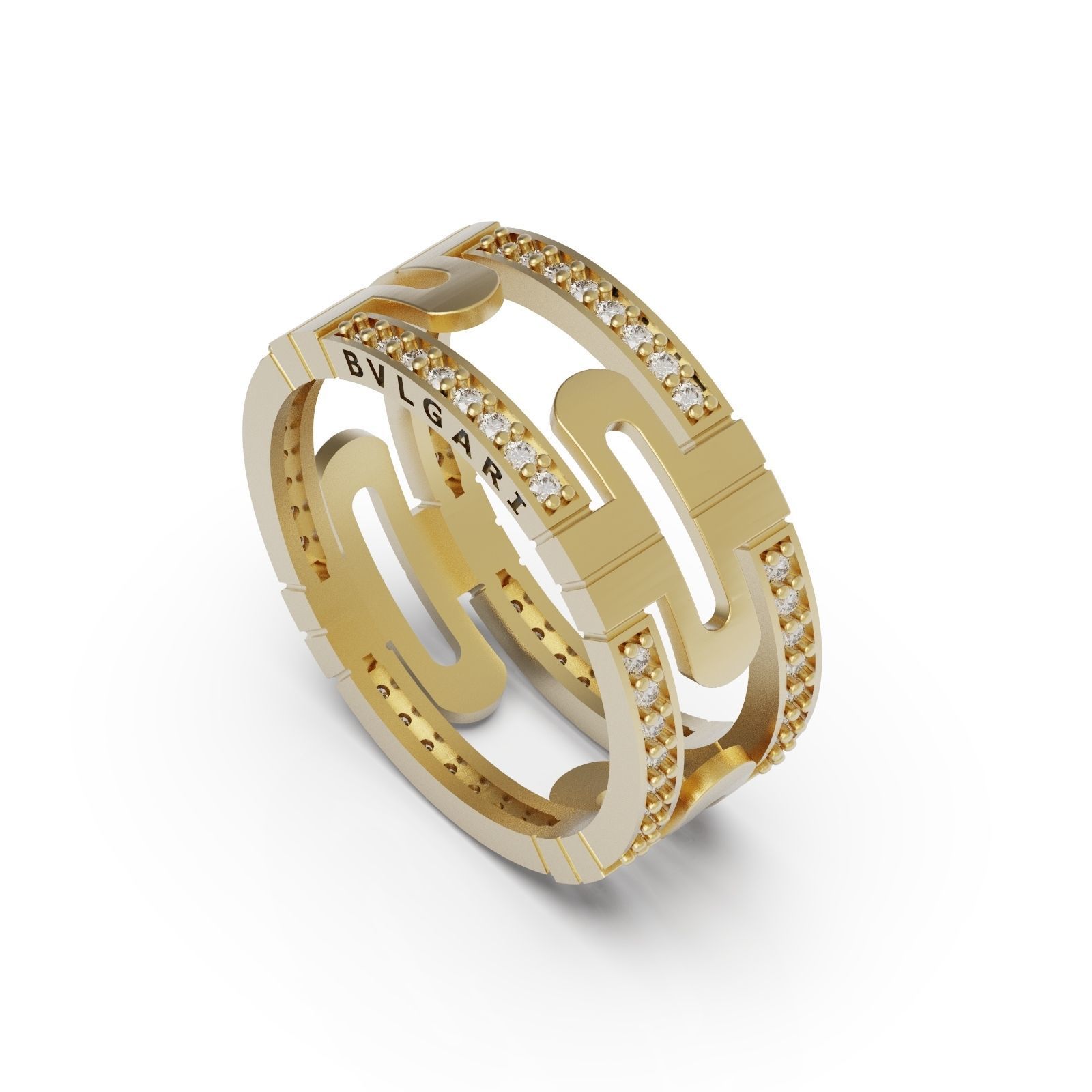 Diamond ring plus 3D print model_4