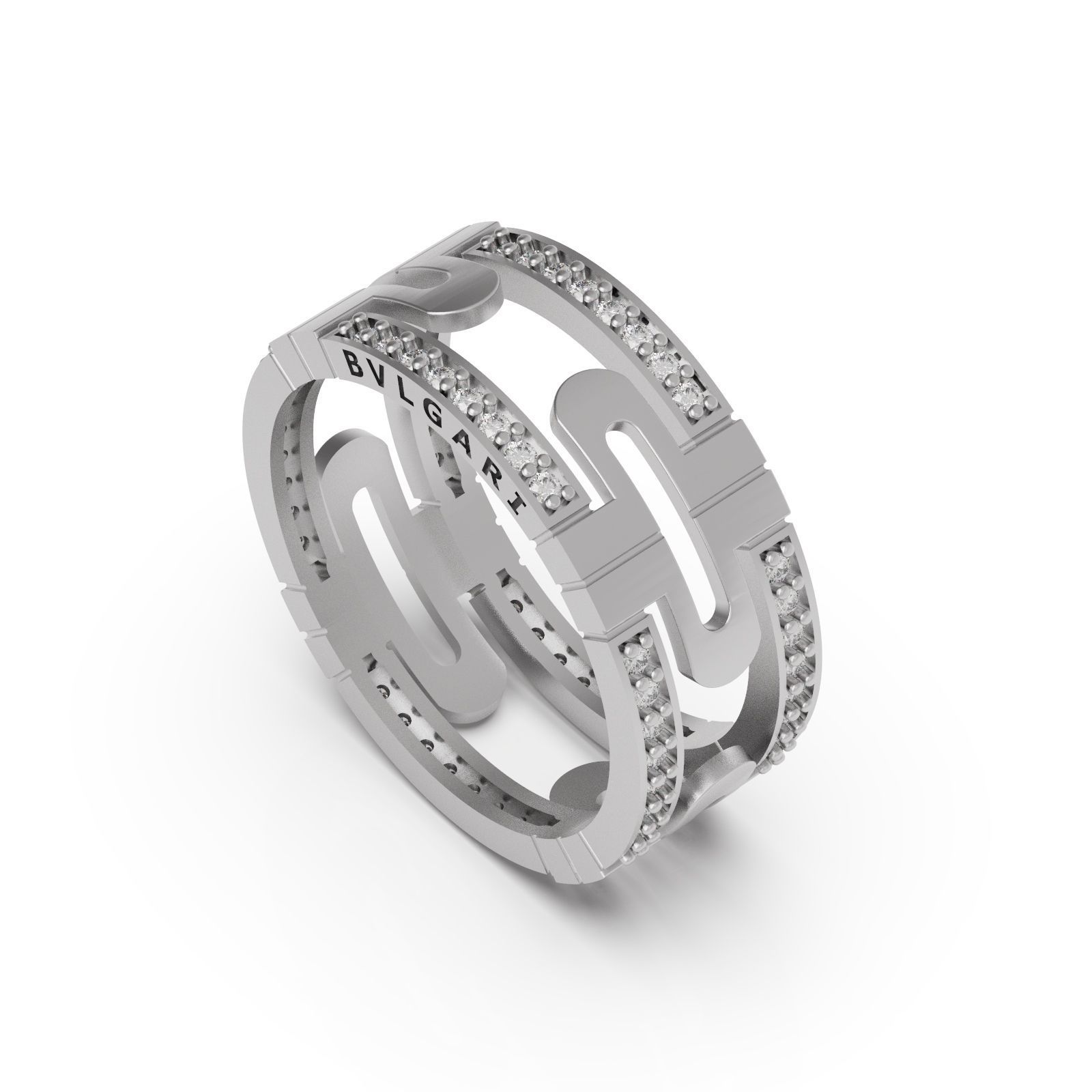 Diamond ring plus 3D print model_6