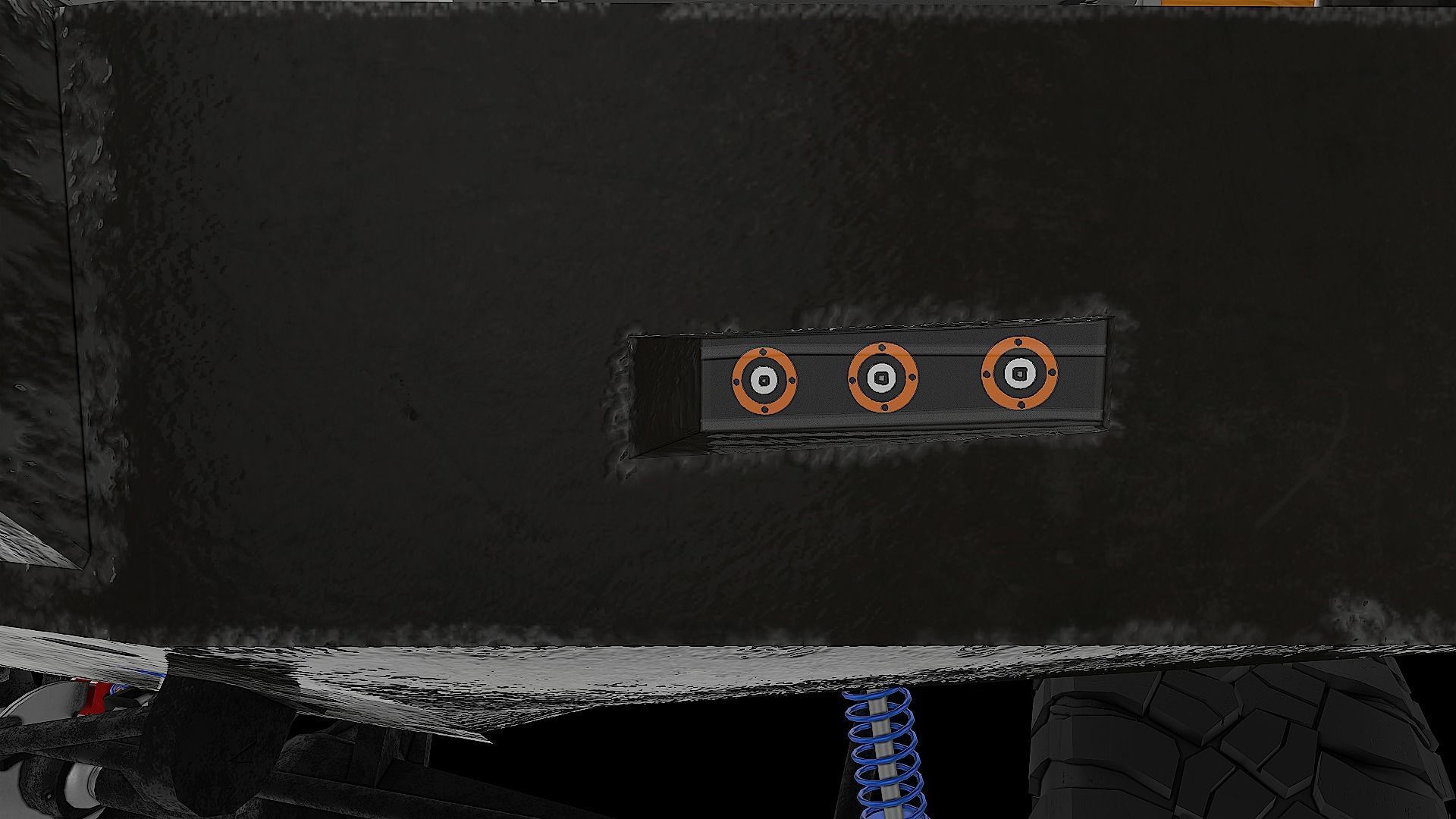 Toyota Hilux Ln106 1989 Low-poly 3D model_8