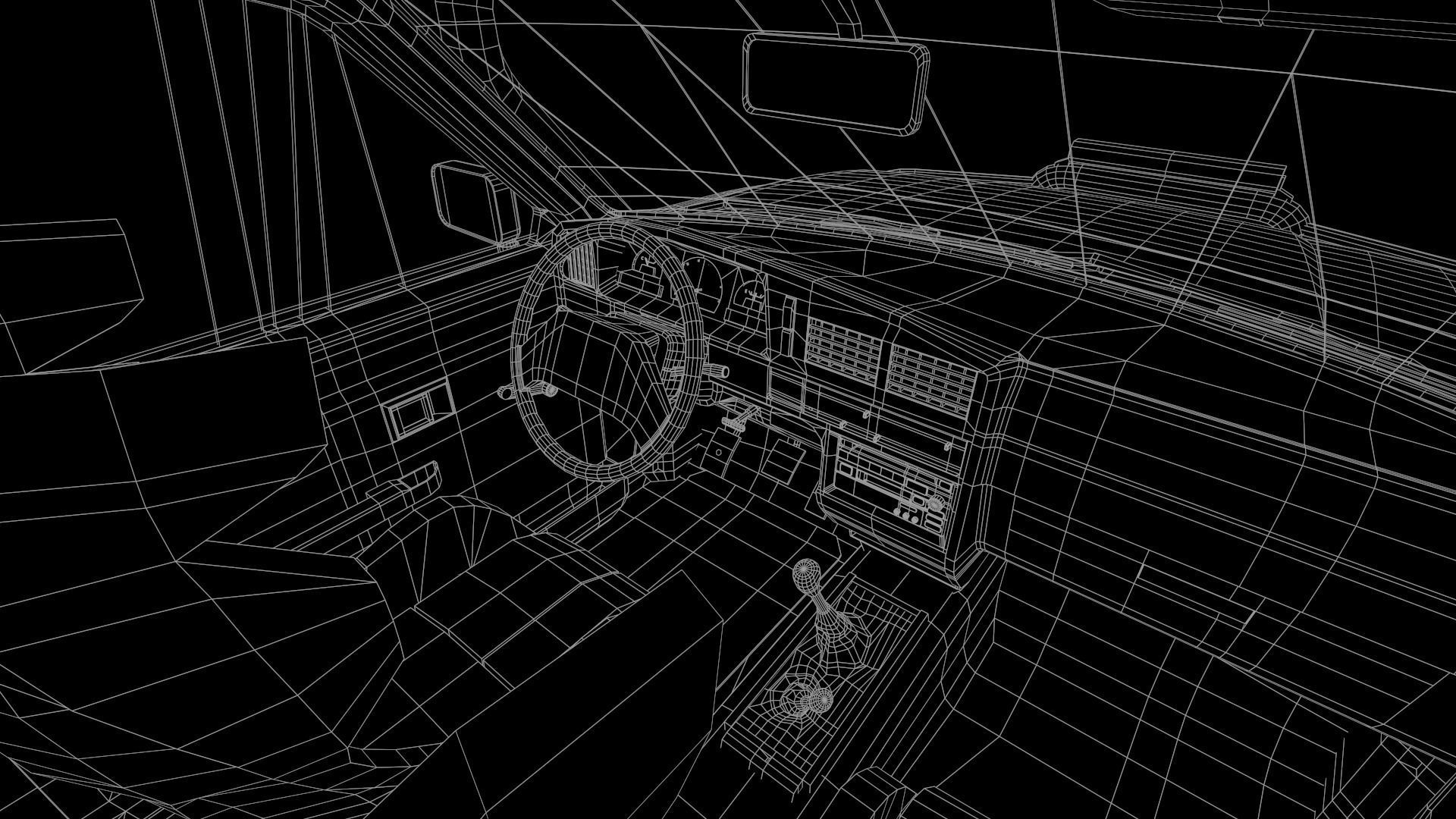 Toyota Hilux Ln106 1989 Low-poly 3D model_20