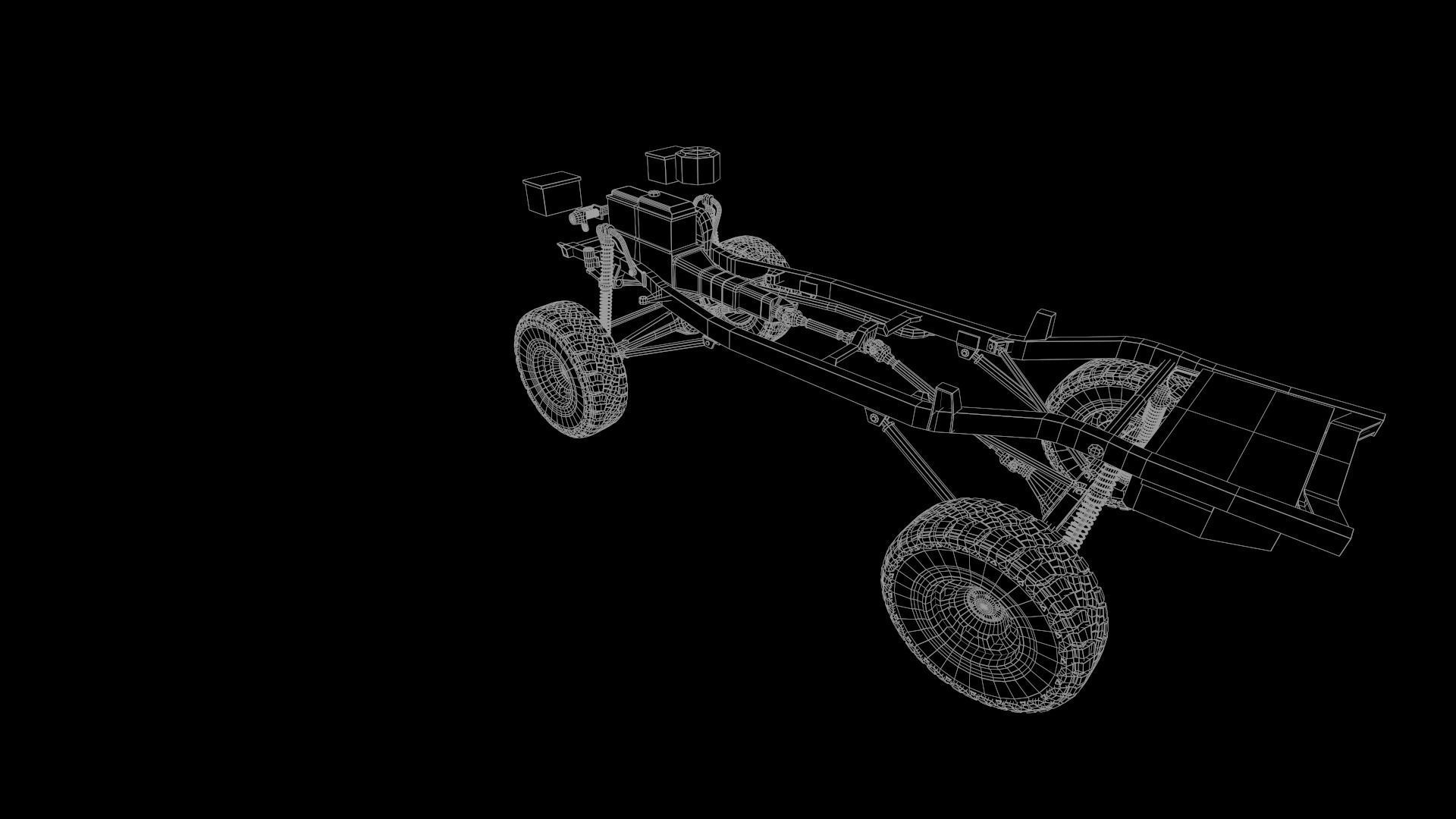 Toyota Hilux Ln106 1989 Low-poly 3D model_21