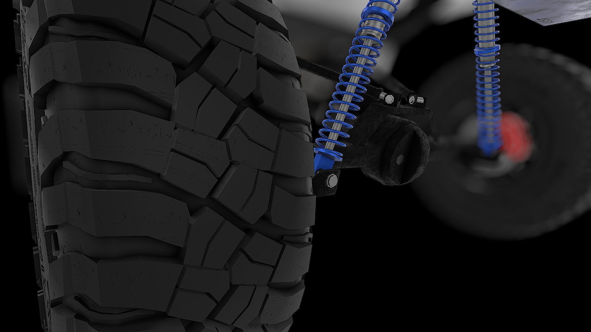 Toyota Hilux Ln106 1989 Low-poly 3D model_25