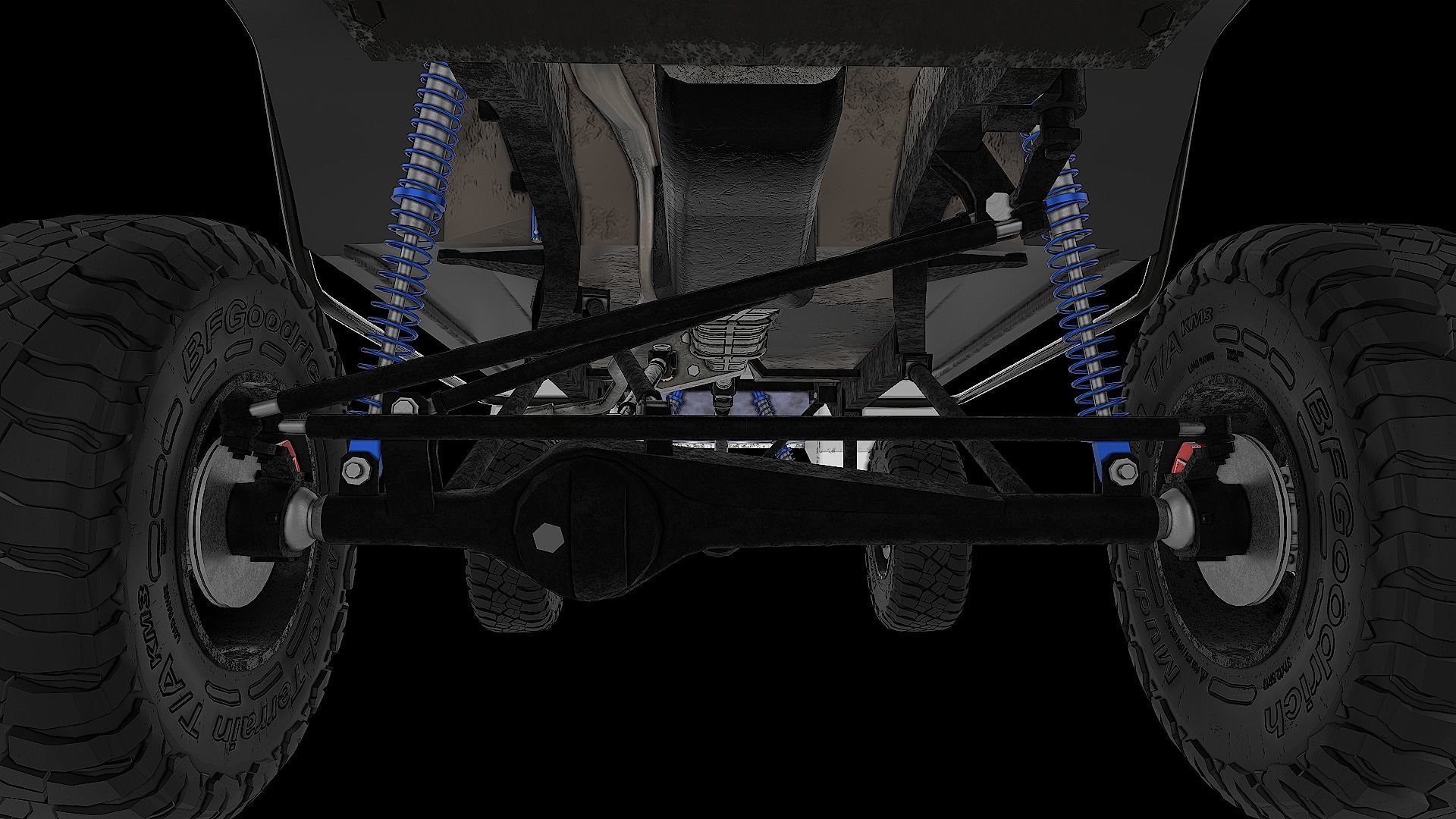 Toyota Hilux Ln106 1989 Low-poly 3D model_6