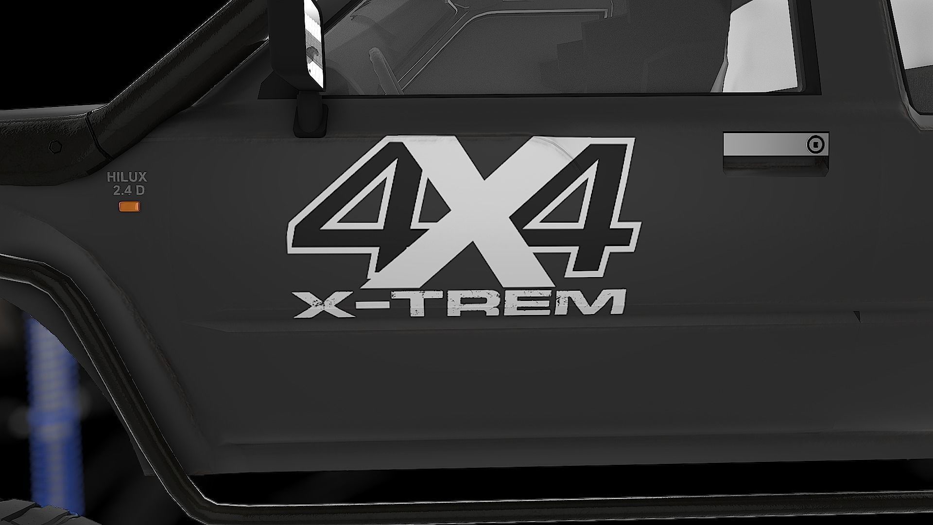 Toyota Hilux Ln106 1989 Low-poly 3D model_26