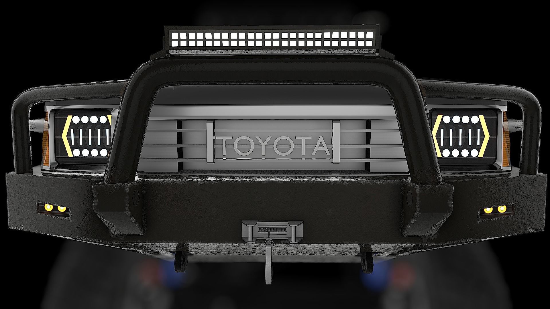 Toyota Hilux Ln106 1989 Low-poly 3D model_24