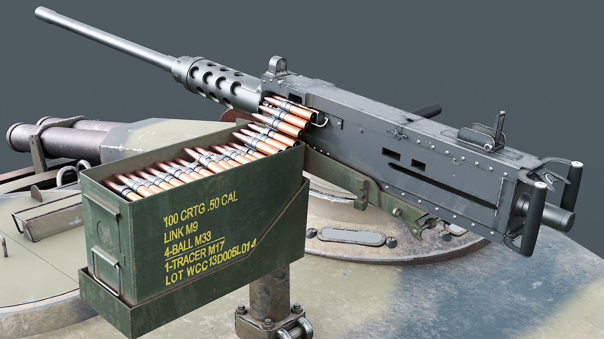 T26E1 Pershing Low-poly 3D model_15