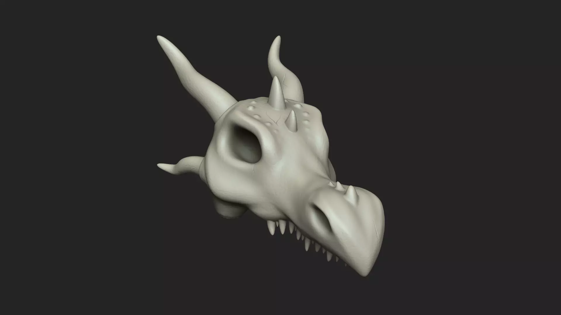 Dragon Skull - Medieval Fantasy Fossile Printable STL 3D print model