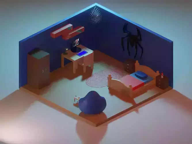 Spiderman themed room