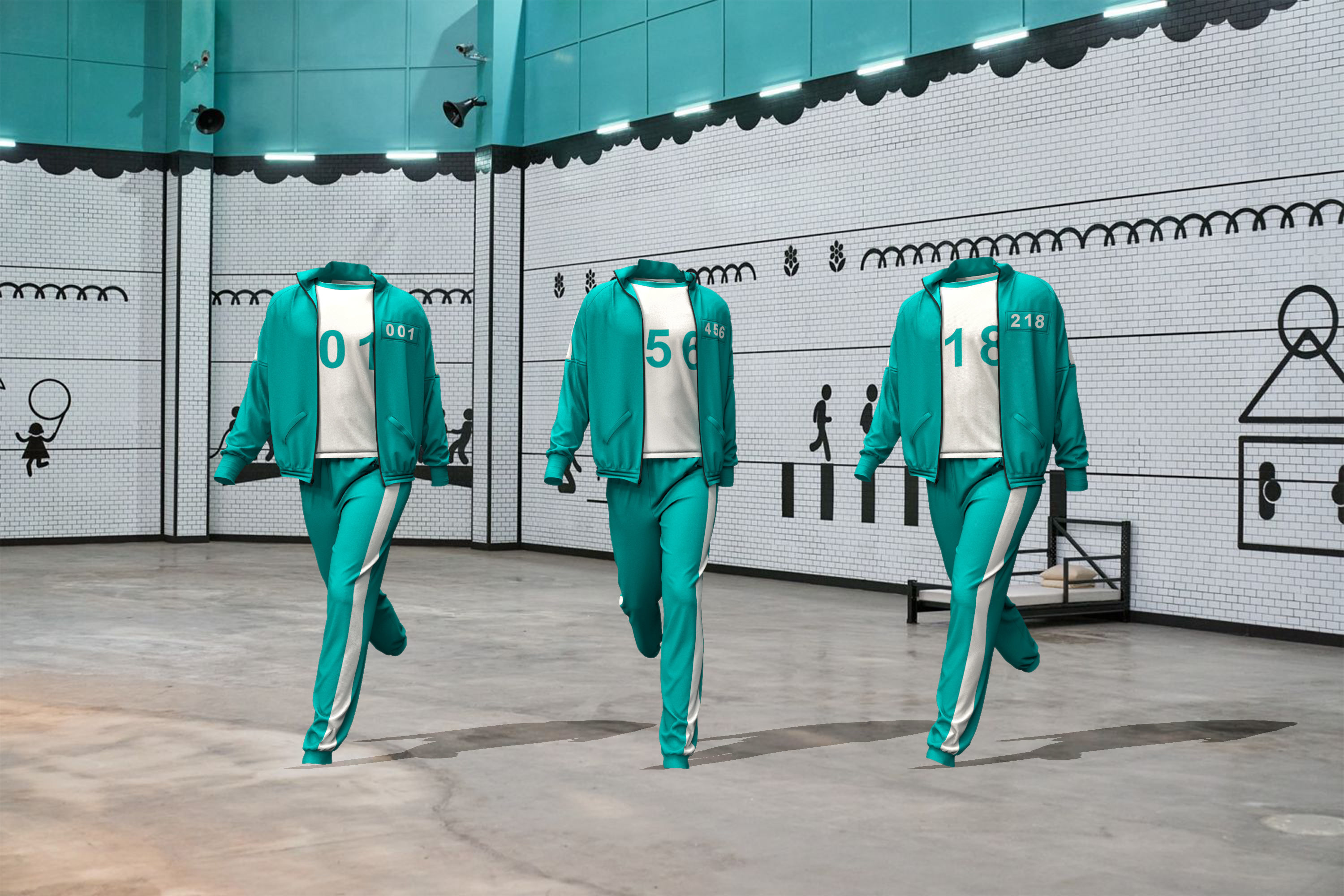 Squid Game Low-poly 3D model_1