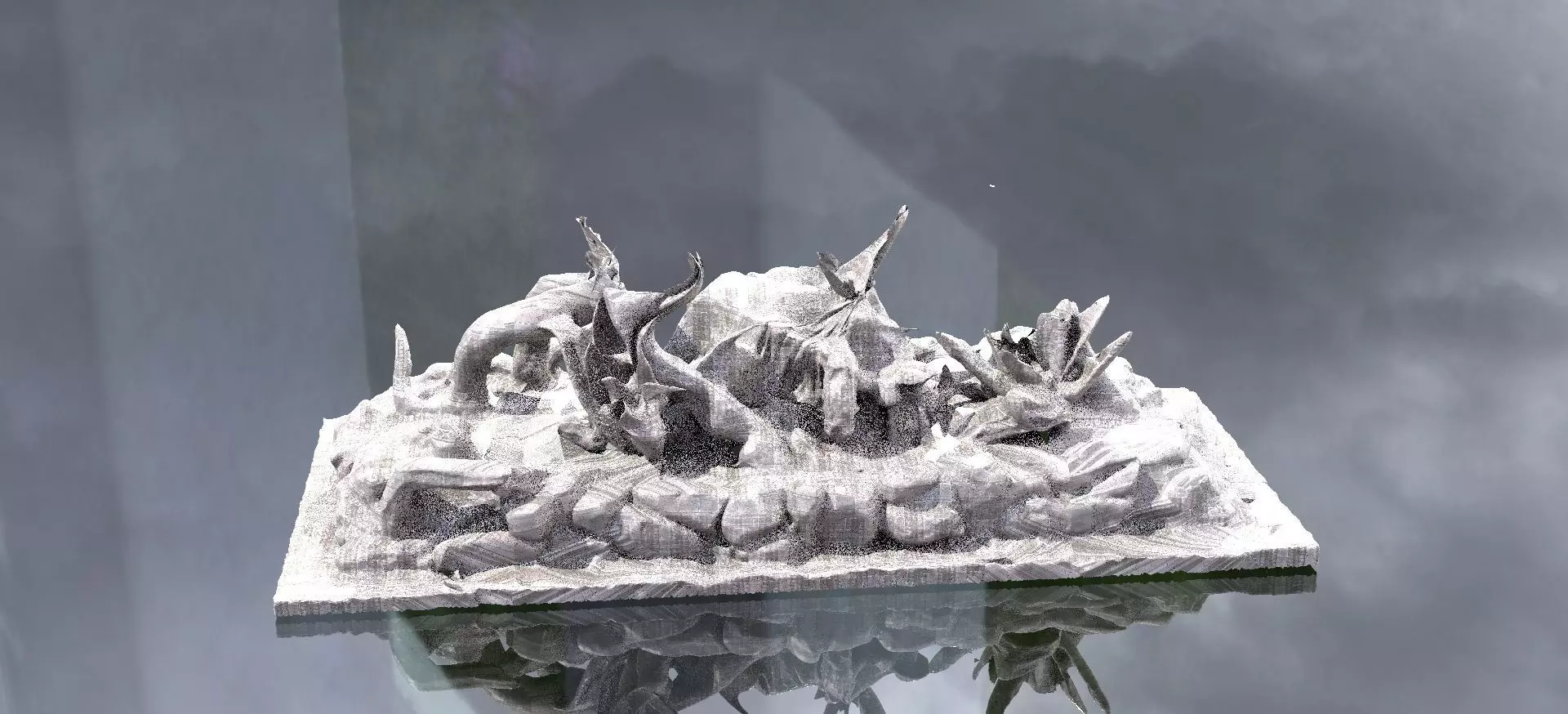 Ancient Dragons Ground Model Stand 3D model