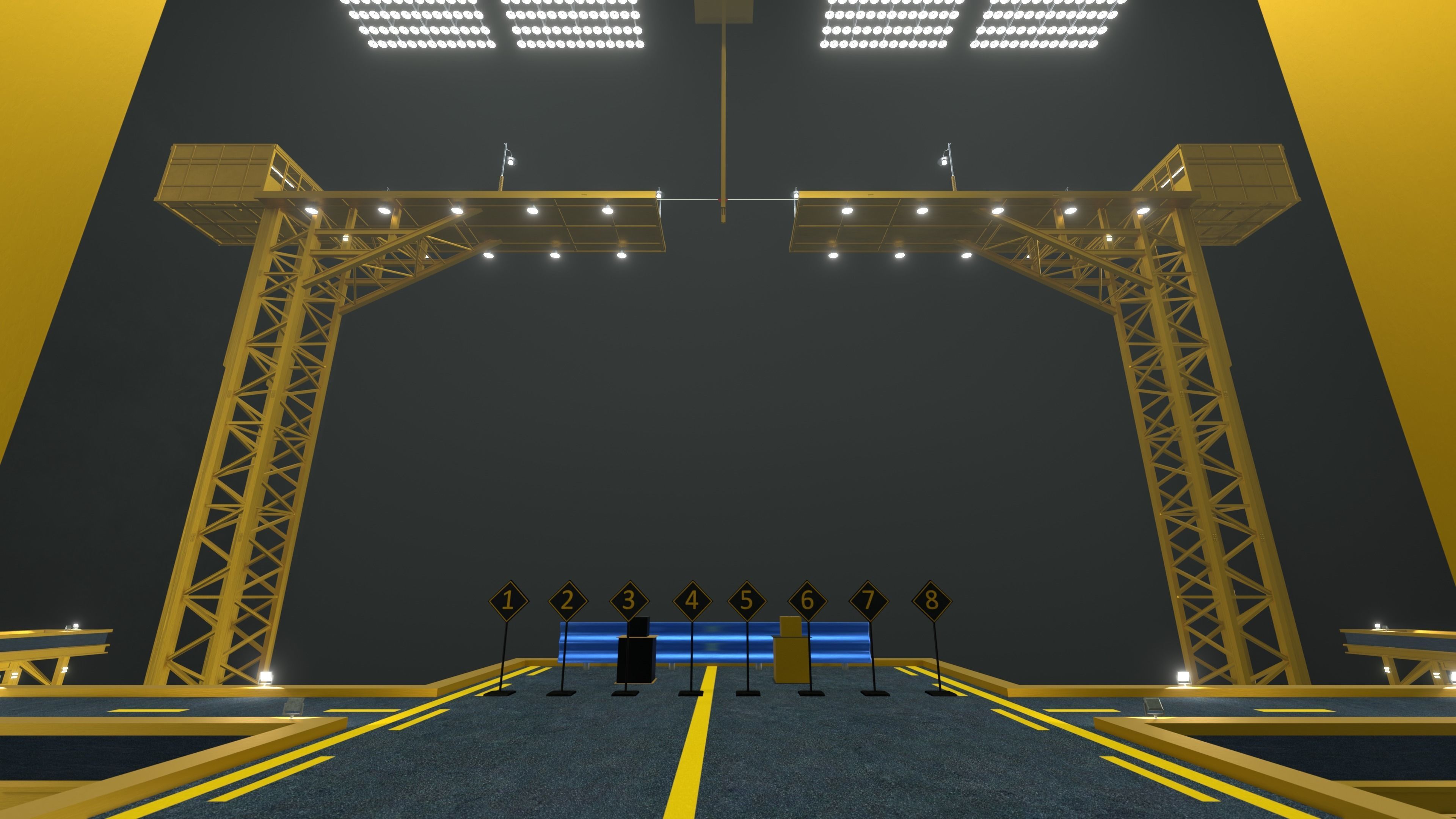 Squid Game Map tug of war 3D model CGTrader