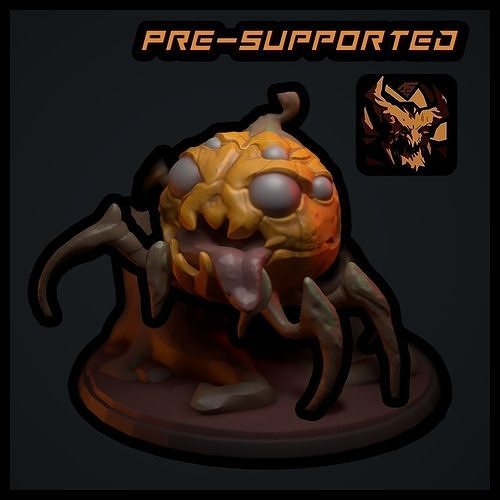 SPIDER-PUMPKIN spider 3D print model
